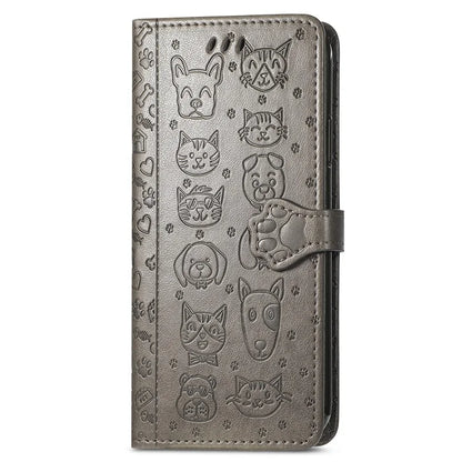 For HMD Pulse Pro Case Leather Wallet Flip Phone Cover Cute Cat Dog Pattern
