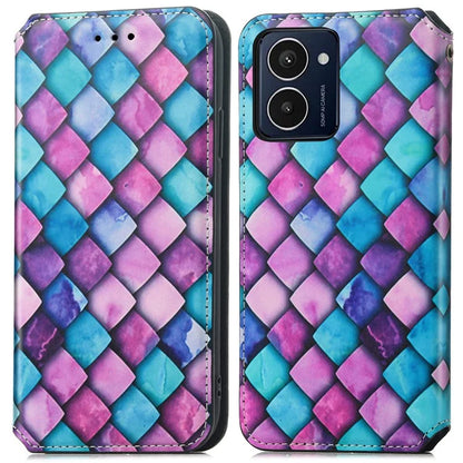 CASENEO 001 Series for HMD Pulse Pro Case RFID Blocking Wallet Leather Cover Pattern Print