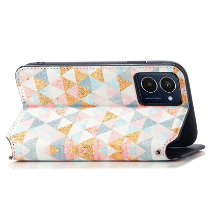 CASENEO 001 Series for HMD Pulse Pro Case RFID Blocking Wallet Leather Cover Pattern Print
