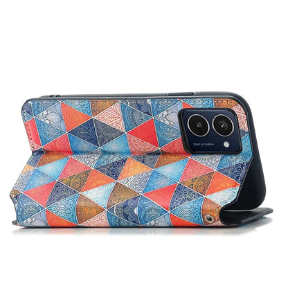 CASENEO 001 Series for HMD Pulse Pro Case RFID Blocking Wallet Leather Cover Pattern Print