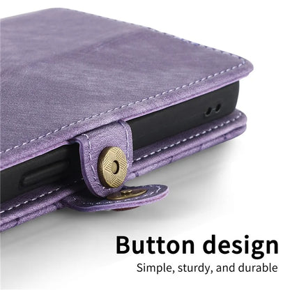 For HMD Pulse Pro Case Zipper Wallet Geometry Lines Leather Phone Cover