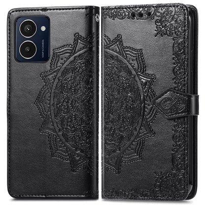 For HMD Pulse Pro Case Mandala Embossed Design Leather Wallet Phone Cover