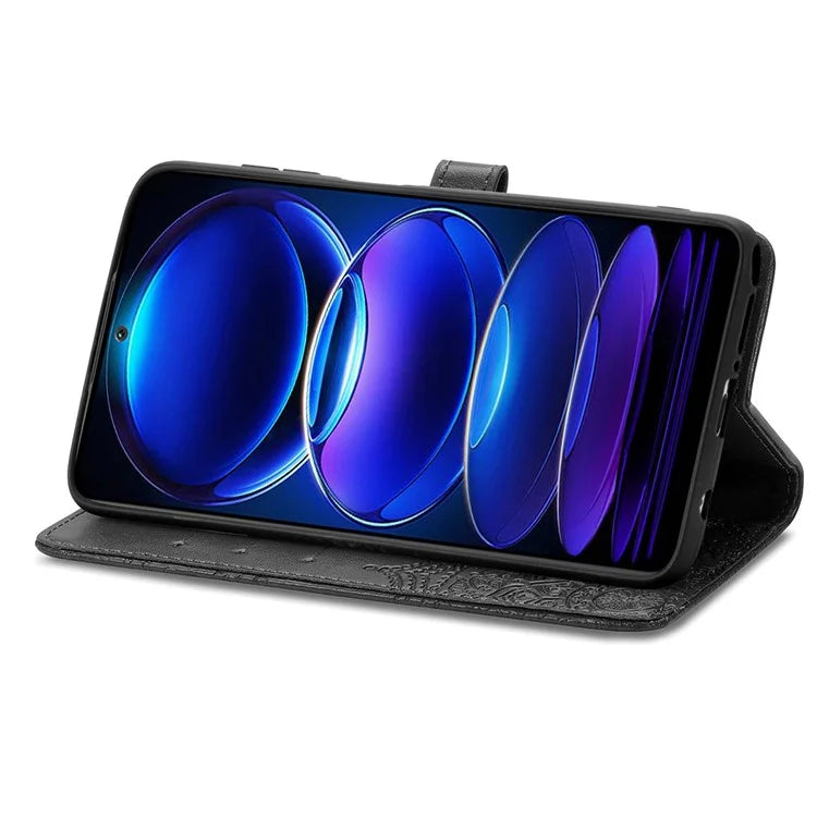 For HMD Pulse Pro Case Mandala Embossed Design Leather Wallet Phone Cover