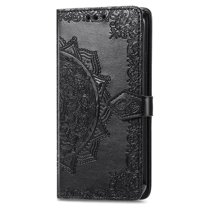 For HMD Pulse Pro Case Mandala Embossed Design Leather Wallet Phone Cover