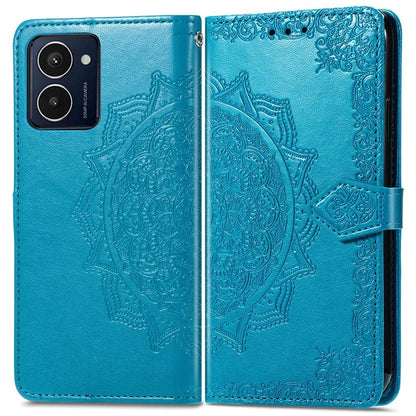 For HMD Pulse Pro Case Mandala Embossed Design Leather Wallet Phone Cover