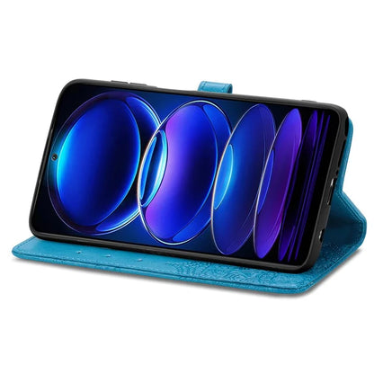 For HMD Pulse Pro Case Mandala Embossed Design Leather Wallet Phone Cover