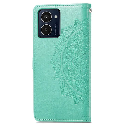 For HMD Pulse Pro Case Mandala Embossed Design Leather Wallet Phone Cover
