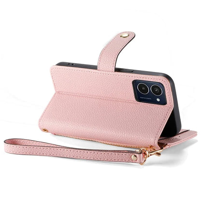 For HMD Pulse Pro Case RFID Blocking Zipper Pocket Leather Wallet Phone Cover