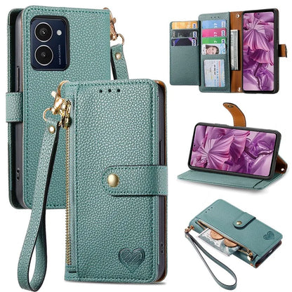 For HMD Pulse Pro Case RFID Blocking Zipper Pocket Leather Wallet Phone Cover