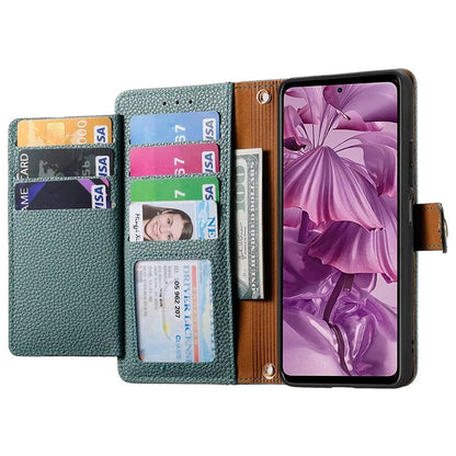 For HMD Pulse Pro Case RFID Blocking Zipper Pocket Leather Wallet Phone Cover