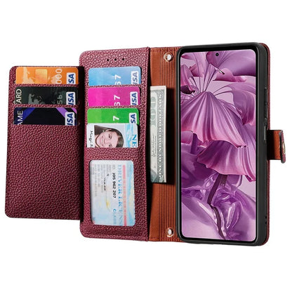 For HMD Pulse Pro Case RFID Blocking Zipper Pocket Leather Wallet Phone Cover
