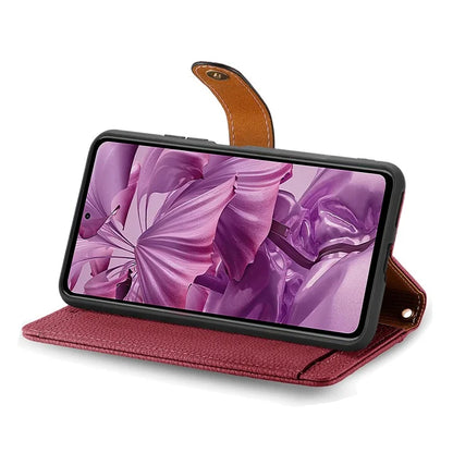 For HMD Pulse Pro Case RFID Blocking Zipper Pocket Leather Wallet Phone Cover