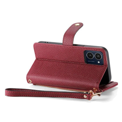 For HMD Pulse Pro Case RFID Blocking Zipper Pocket Leather Wallet Phone Cover