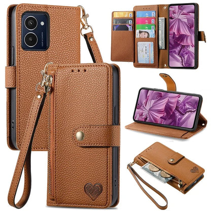 For HMD Pulse Pro Case RFID Blocking Zipper Pocket Leather Wallet Phone Cover