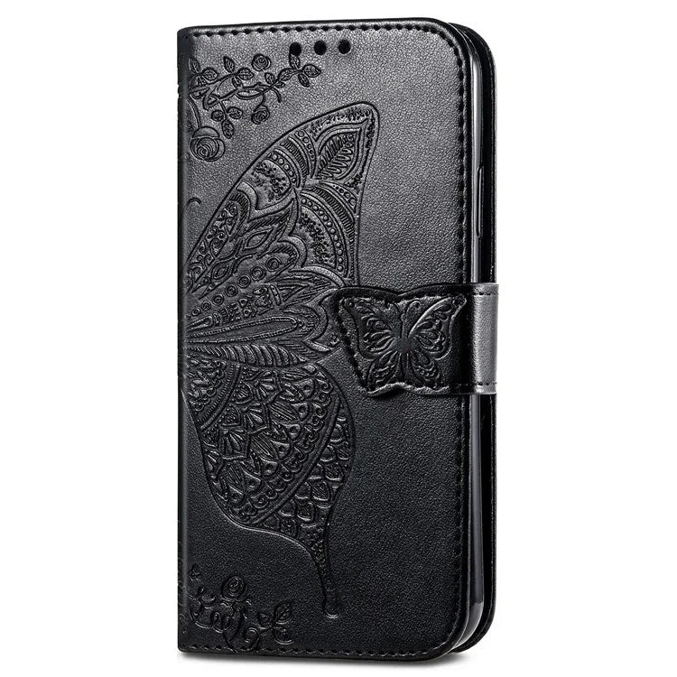 For Realme 13 4G Case PU Leather Wallet Phone Cover Butterfly Pattern
