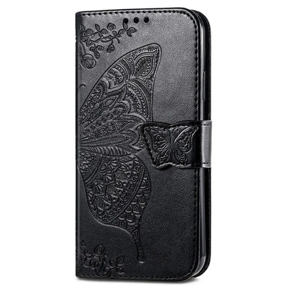 For Realme 13 4G Case PU Leather Wallet Phone Cover Butterfly Pattern