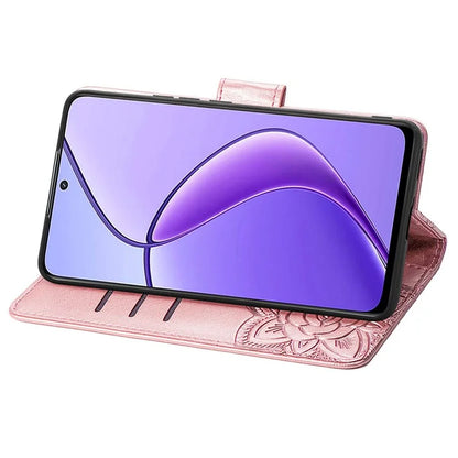 For Realme 13 4G Case PU Leather Wallet Phone Cover Butterfly Pattern