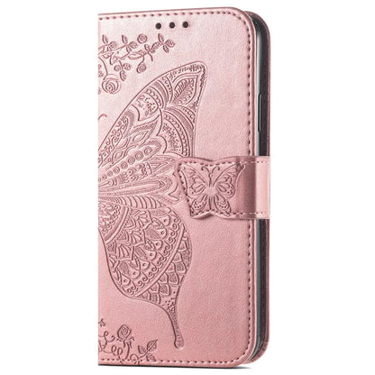 For Realme 13 4G Case PU Leather Wallet Phone Cover Butterfly Pattern