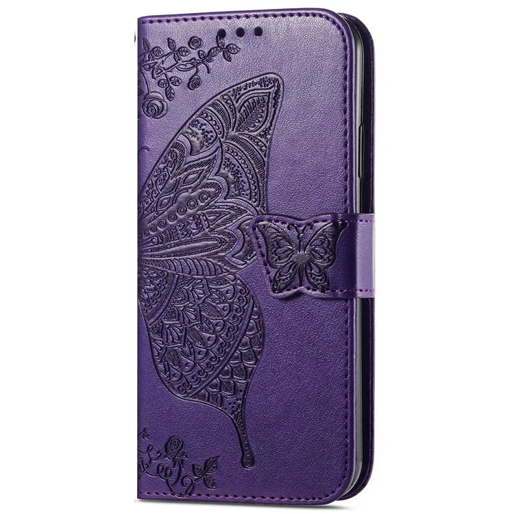 For Realme 13 4G Case PU Leather Wallet Phone Cover Butterfly Pattern