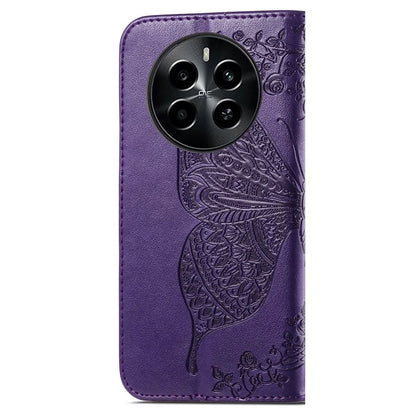 For Realme 13 4G Case PU Leather Wallet Phone Cover Butterfly Pattern