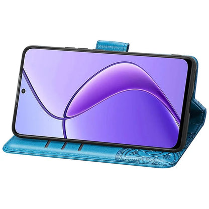 For Realme 13 4G Case PU Leather Wallet Phone Cover Butterfly Pattern