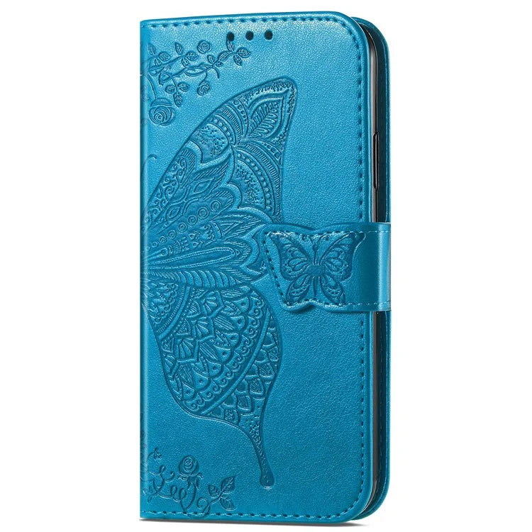 For Realme 13 4G Case PU Leather Wallet Phone Cover Butterfly Pattern