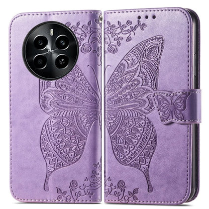 For Realme 13 4G Case PU Leather Wallet Phone Cover Butterfly Pattern