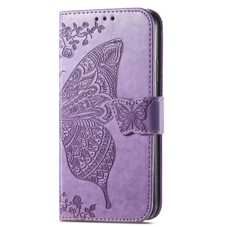 For Realme 13 4G Case PU Leather Wallet Phone Cover Butterfly Pattern