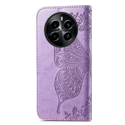 For Realme 13 4G Case PU Leather Wallet Phone Cover Butterfly Pattern