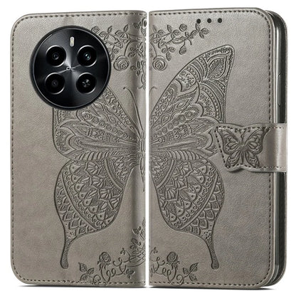 For Realme 13 4G Case PU Leather Wallet Phone Cover Butterfly Pattern
