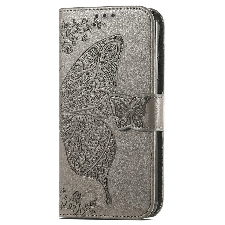 For Realme 13 4G Case PU Leather Wallet Phone Cover Butterfly Pattern