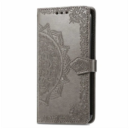 For Realme 13 4G Case Mandala Embossed Design Leather Wallet Phone Cover