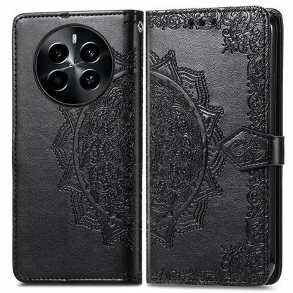 For Realme 13 4G Case Mandala Embossed Design Leather Wallet Phone Cover