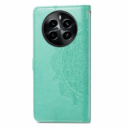 For Realme 13 4G Case Mandala Embossed Design Leather Wallet Phone Cover
