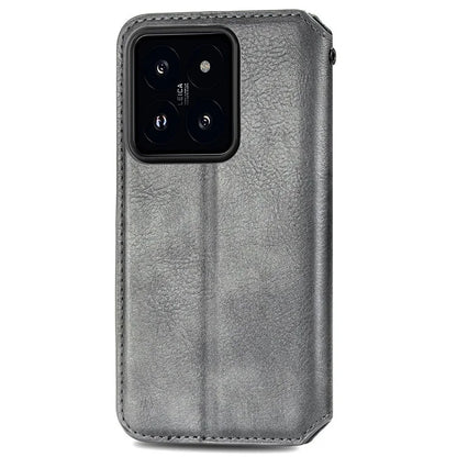 For Xiaomi 14T Pro Case Rhombus Imprint PU Leather Wallet Phone Cover