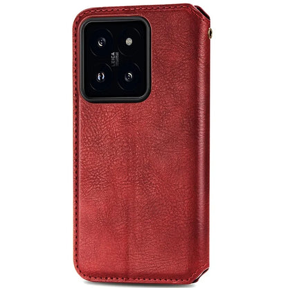 For Xiaomi 14T Pro Case Rhombus Imprint PU Leather Wallet Phone Cover