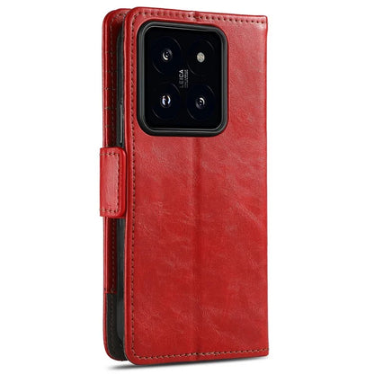 CASENEO 002 Series For Xiaomi 14T Pro Case Stand Wallet Splicing PU Leather Cover
