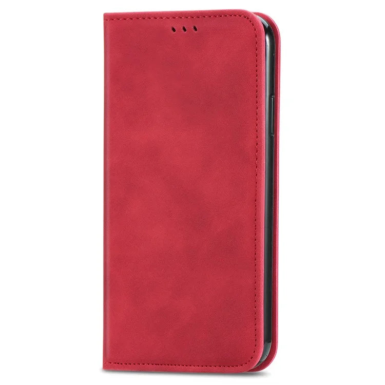 For Xiaomi 14T Pro Case Skin Touch Feeling Leather Wallet Phone Cover Magnetic Absorption