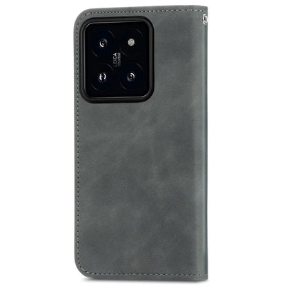 For Xiaomi 14T Pro Case Skin Touch Feeling Leather Wallet Phone Cover Magnetic Absorption