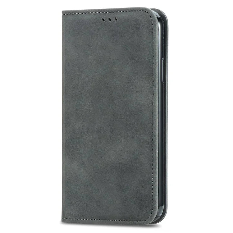For Xiaomi 14T Pro Case Skin Touch Feeling Leather Wallet Phone Cover Magnetic Absorption