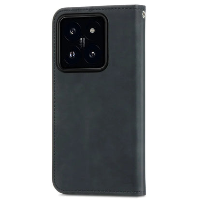 For Xiaomi 14T Pro Case Skin Touch Feeling Leather Wallet Phone Cover Magnetic Absorption