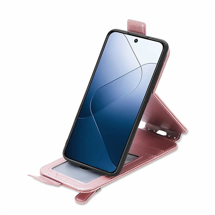 For Xiaomi 14T Pro Case Zipper Wallet Phone Leather Cover Vertical Flip Closing