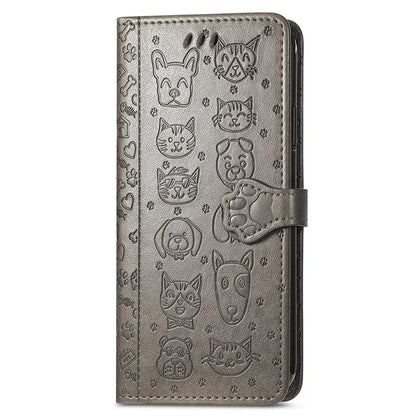 For Xiaomi 14T Pro Case Leather Wallet Flip Phone Cover Cute Cat Dog Pattern