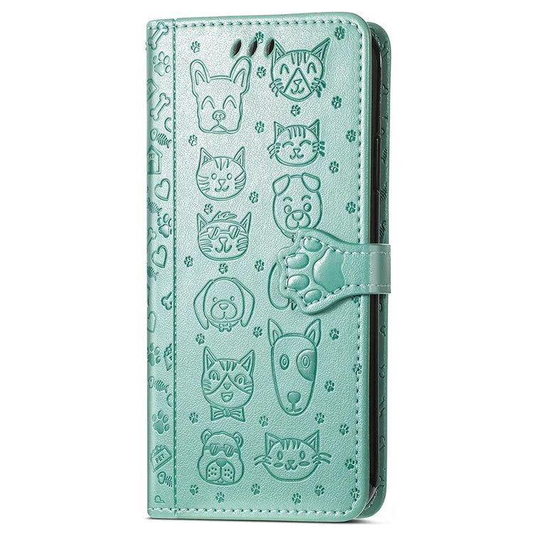 For Xiaomi 14T Pro Case Leather Wallet Flip Phone Cover Cute Cat Dog Pattern