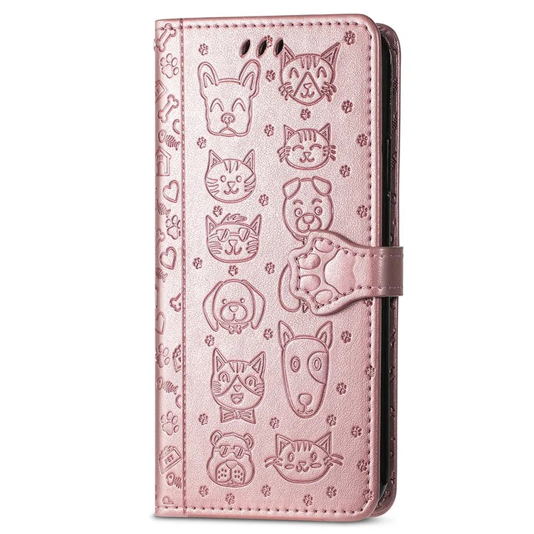 For Xiaomi 14T Pro Case Leather Wallet Flip Phone Cover Cute Cat Dog Pattern