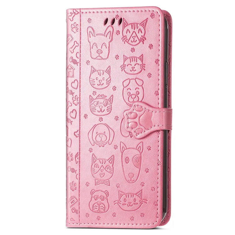 For Xiaomi 14T Pro Case Leather Wallet Flip Phone Cover Cute Cat Dog Pattern