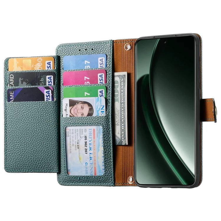 For Xiaomi 14T Pro Case RFID Blocking Zipper Pocket Leather Wallet Phone Cover