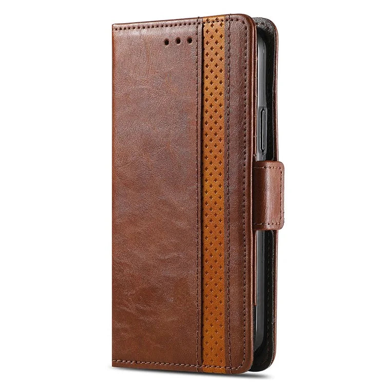 CASENEO 002 Series For Xiaomi 14T Case Stand Wallet Splicing PU Leather Cover