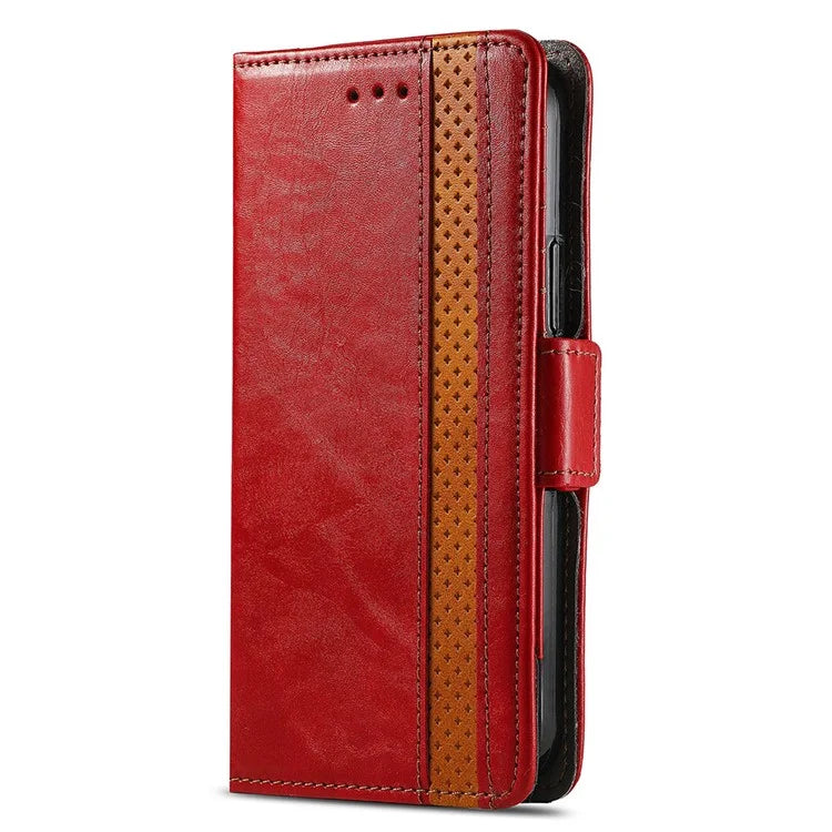 CASENEO 002 Series For Xiaomi 14T Case Stand Wallet Splicing PU Leather Cover