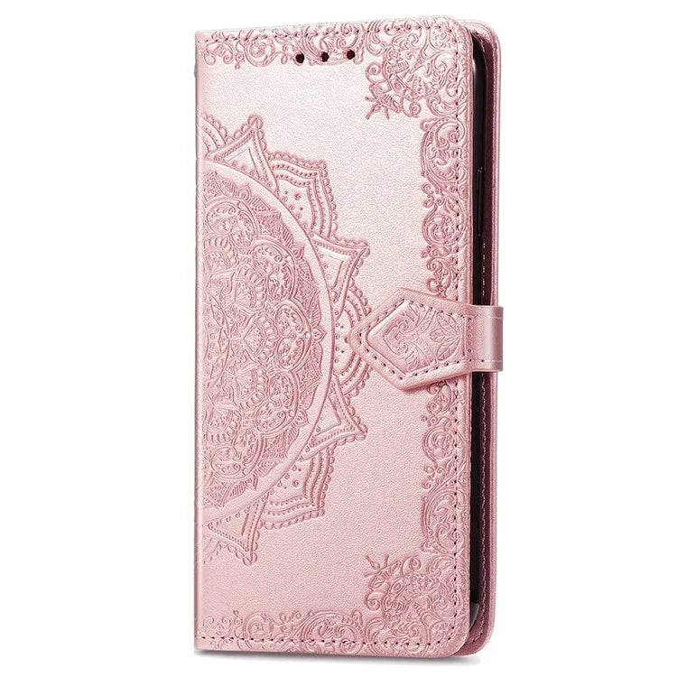 For Xiaomi 14T Case Mandala Embossed Design Leather Wallet Phone Cover